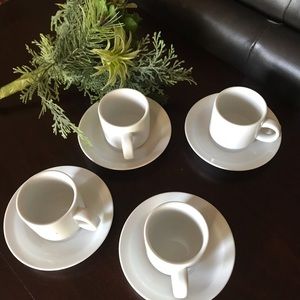 Pier 1 Small Expresso cups with saucers